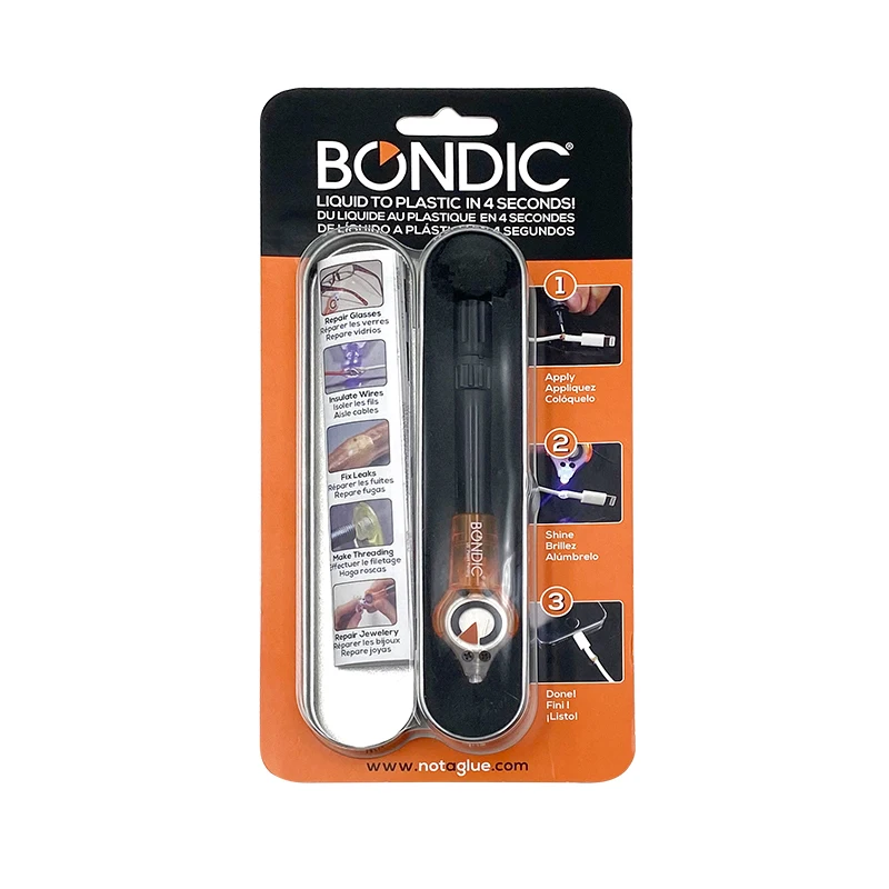Bondic - Liquid Plastic Welder - LED UV Light Activated Bonding Tool - Waterproo