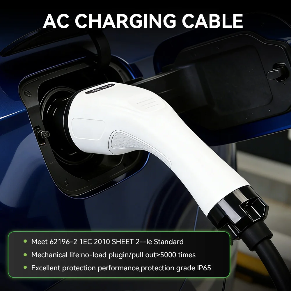 IPENGEN 7KW EV-Ladekabel Typ 2 zu Typ 2 32A 1-Phasig, IEC 62196-2 5M EV-Ladekabel für Elektrofahrzeuge, Plug-and-Play – Detail 6