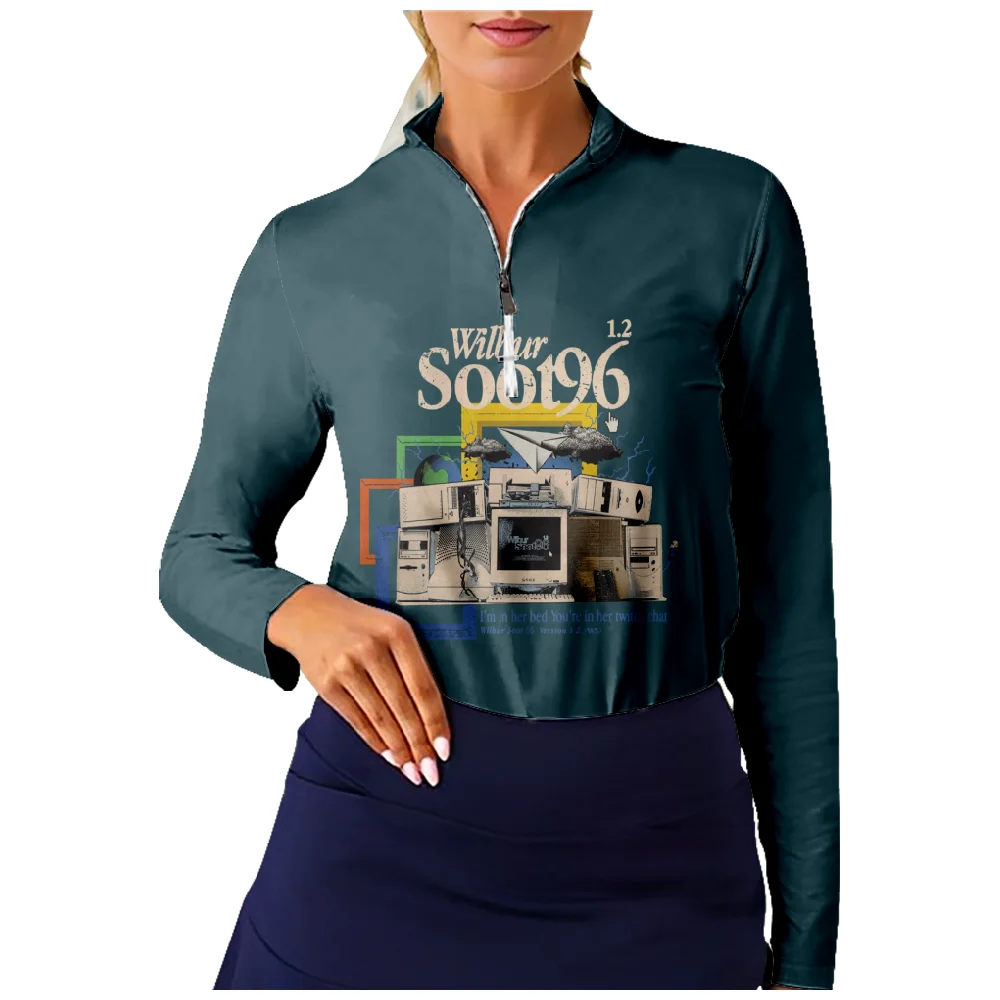 

Wilbur Soot Standing Neck Long Sleeved Internet Celebrity Women's Unisex Streetwear Harajuku Casual Fashion Trend Female