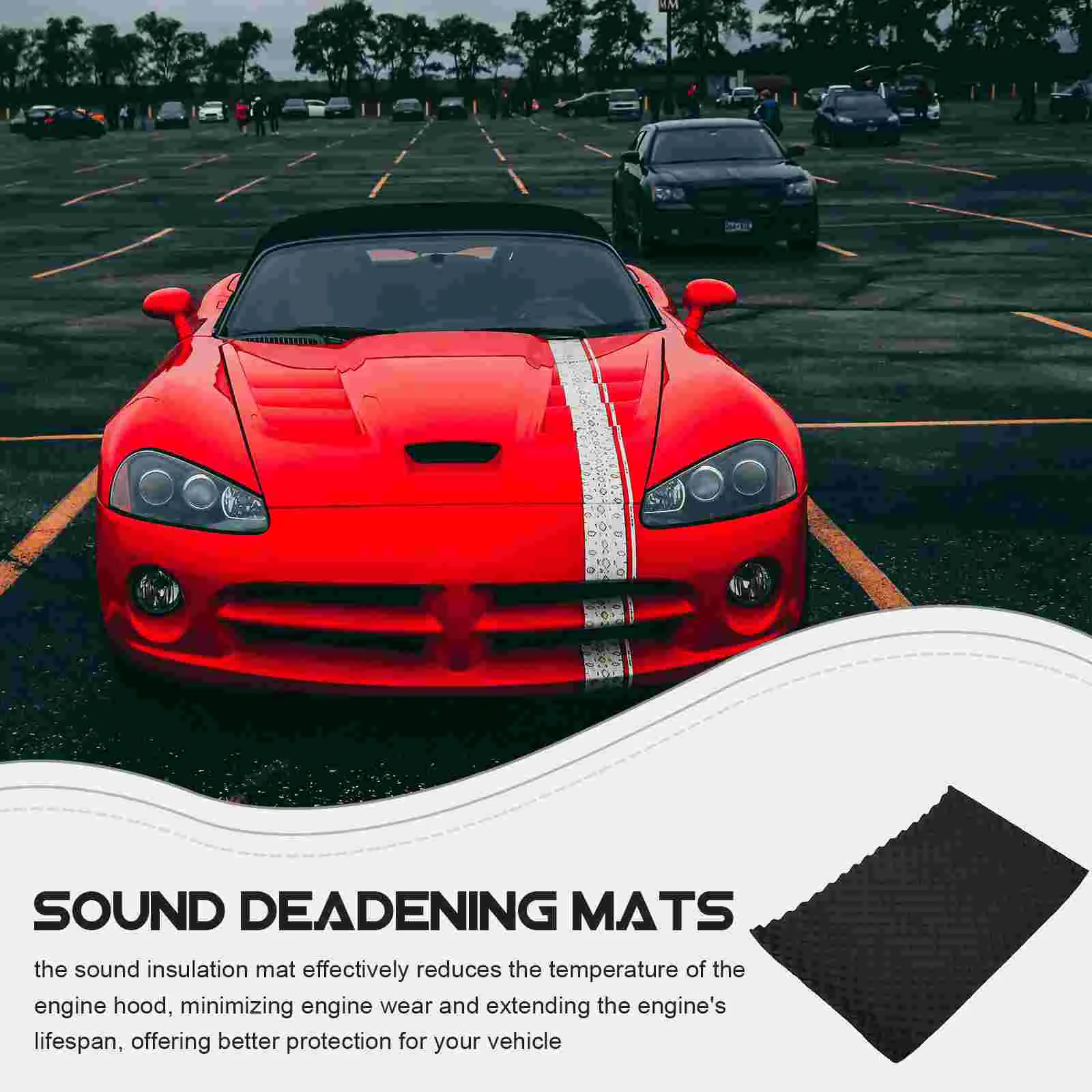 Car Soundproofing Mat Foam Noise Dampening Insulation For Engine Hood Door And Interior High Performance Acoustic Barrier