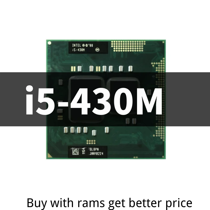 gaming processor Core i5-430M i5 430M SLBPN 2.2 GHz Dual-Core Quad-Thread CPU Processor 3W 35W Socket G1 / rPGA988A computer processor list