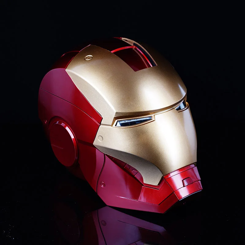 New Iron Man Mk7 Casco Automatoc 1:1 Controllo Vocale Avengers Cosplay Con Luce A Led Electronic Close Ironman Helmet Gift