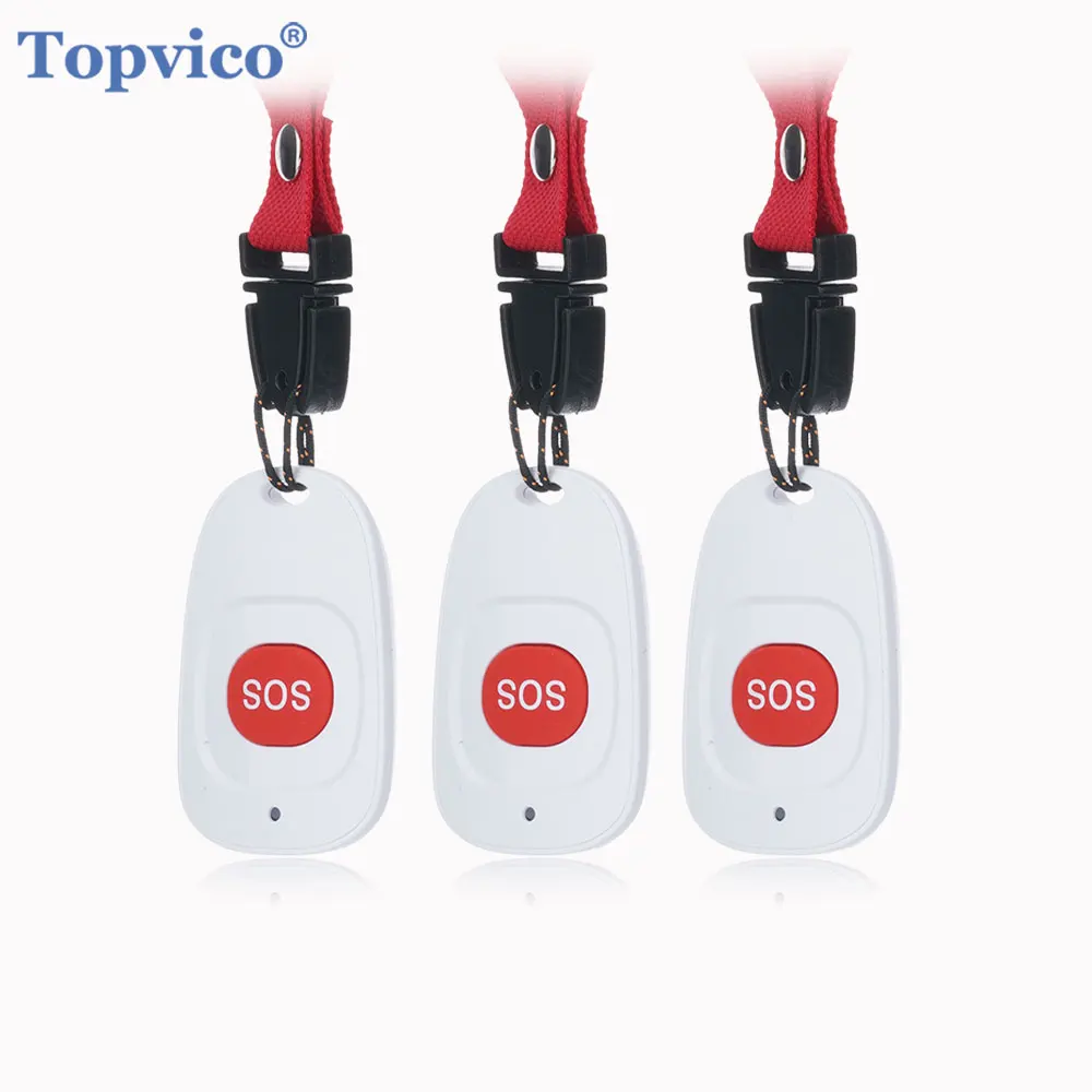 SOS Panic Button Home Alarm System Emergency Button Elderly Alarm Keychain Controller Old People GSM WIFI RF 433MHz