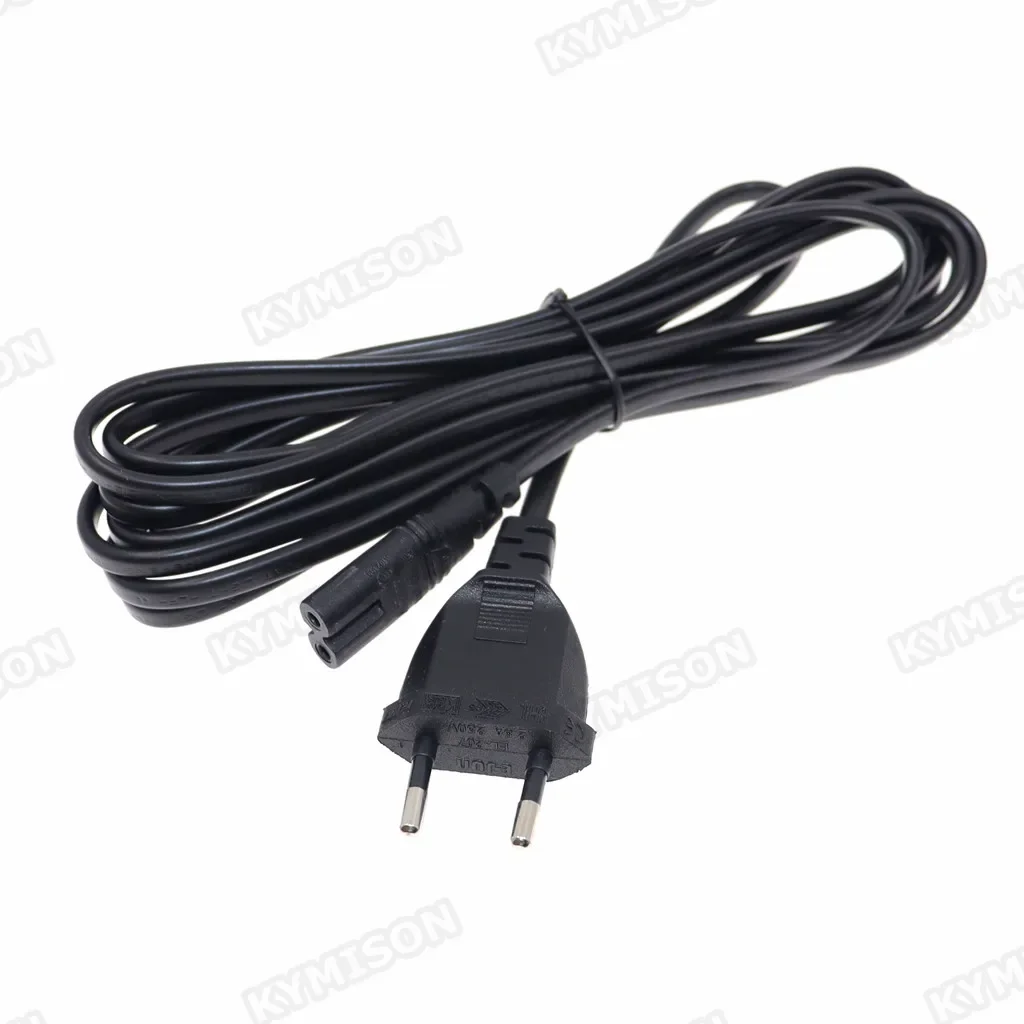 Enhanced European AC Power Cord - Schuko to C7 Figure 8 - 3m/5m Length