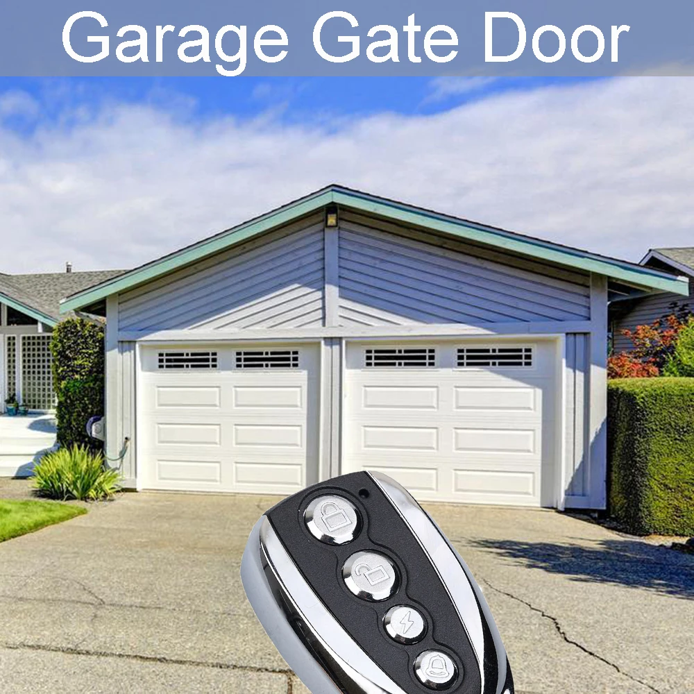 Telecomando Universale Per Porta Del Garage 433Mhz Opener Clonazione 4 Tasti Auto Car Rolling Code Gate 433Ate 433 Duplicatore Di Telecomando