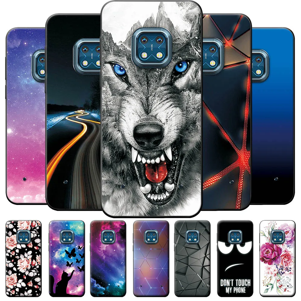 For Nokia Xr20 Case Nokia Xr 20 Ta-1368 Cover Shockproof Phone Case For Nokia Xr 20 Fundas Xr20 6.67" Black Silicone Tpu Coque