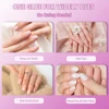 1Set Fast-Dry Adhesive Nail Glue 8ml Acrylic False Tips Rhinestone Brush-on Nail Bond Ultra Quick, Long Lasting False Nails Glue 6
