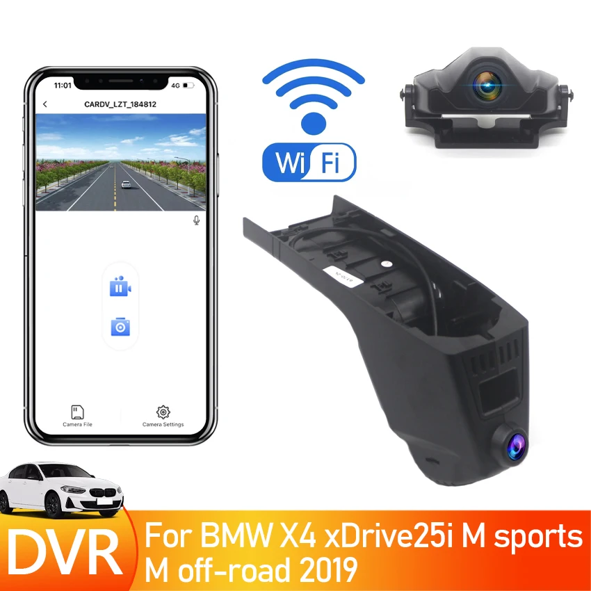 Plug And Play Car Dvr Videoregistratore 4K Dash Cam Camera Alta Qualità Night Uision Per Bmw X4 Xdrive25I M Sports M Off-Road 2019