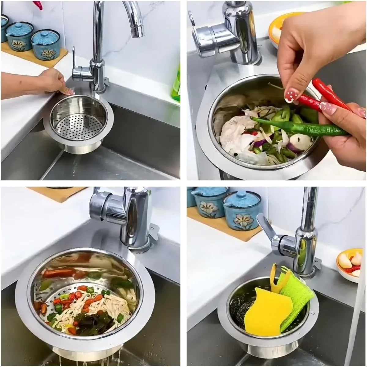 Stainless Steel Swan Sink Strainer Basket Faucet Hanging Corner Sink Filter Basket Kitchen Drain PH327 kitchen sink filter sink strainer sink filter kitchen sink strainer