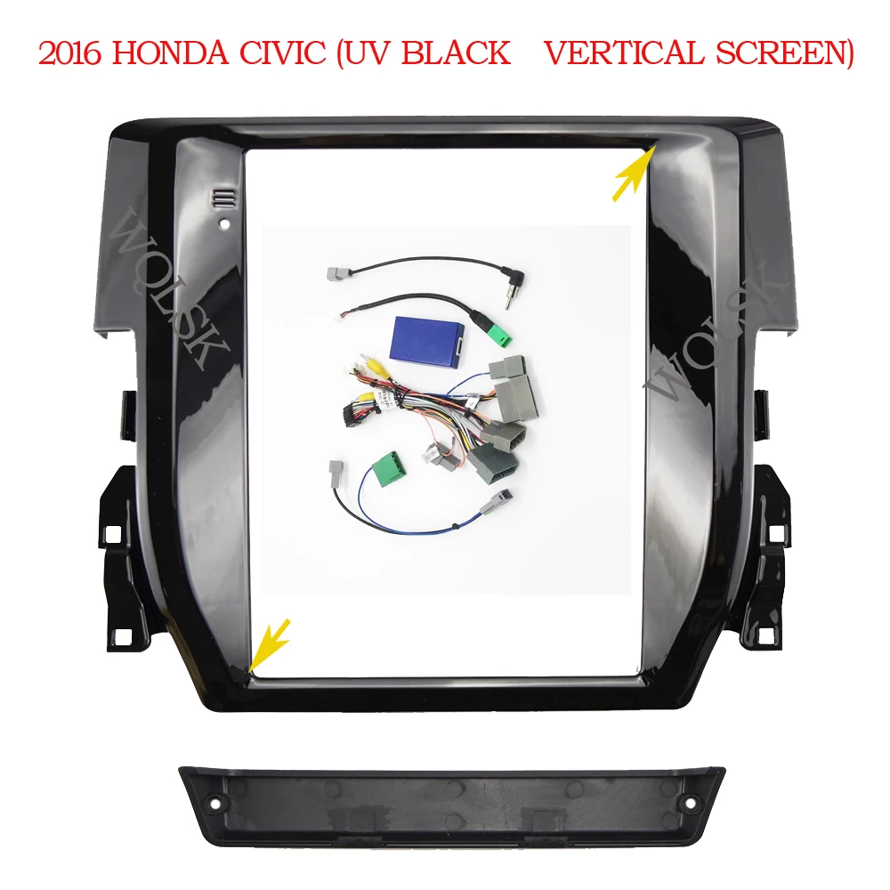 Fasxia ڵ  , ڵ , GPS ׺̼, Fascia г, HONDA CIVIC 2016 , 9.7 ġ