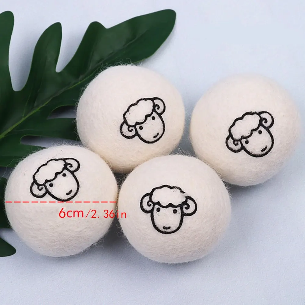 Laundry Ball 3Pcs Wool Drying Antistatic Special Anti-winding Household Drying Reusable Washing Machine Parts 6cm