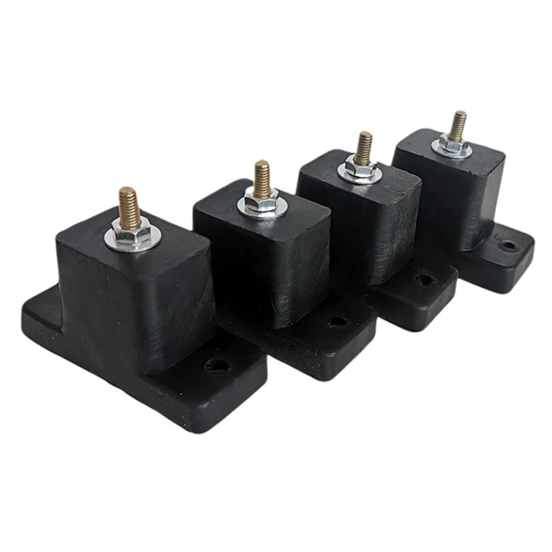 AD-4 Pack Cushion Air Conditioner Rubber Shock Absorbing Anti-Vibration Isolator Pads Bracket