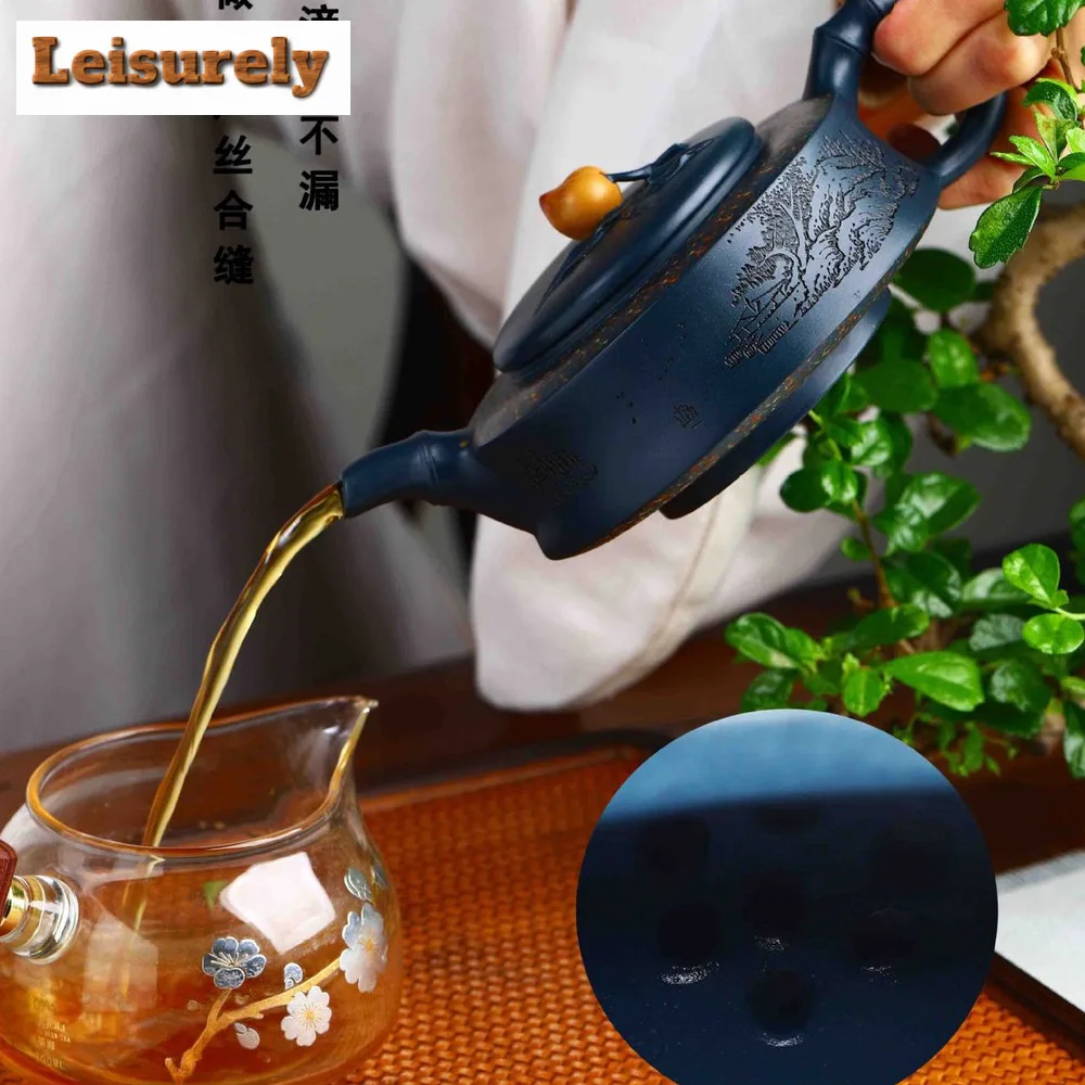 350ml Yixing Purple Clay Teapots Famous Handmade Tea Pot Azurite Clay Beauty Kettle Chinese Zisha Tea Set Teaware Collection