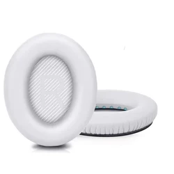 Premium Memory Foam Ear Cushions - High-Quality Replacement Ear Pads (WHITE)