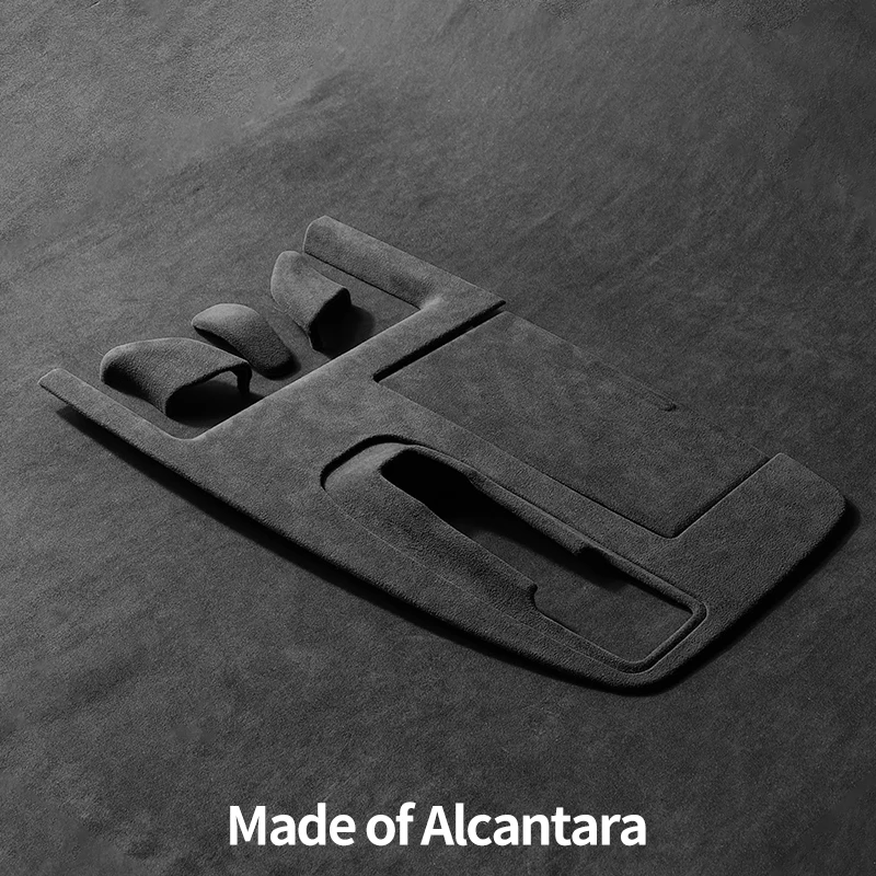 알칸타라 소재 토요타 벨파이어 (2024) 차량 센터 콘솔 패널 및 기어 시프트 커버 프리미엄 인테리어 튜닝 액세서리