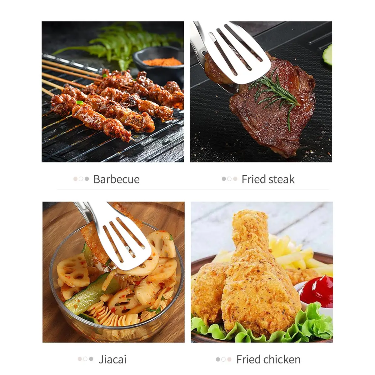 Household Barbecue Tongs Kitchen Food Tongs