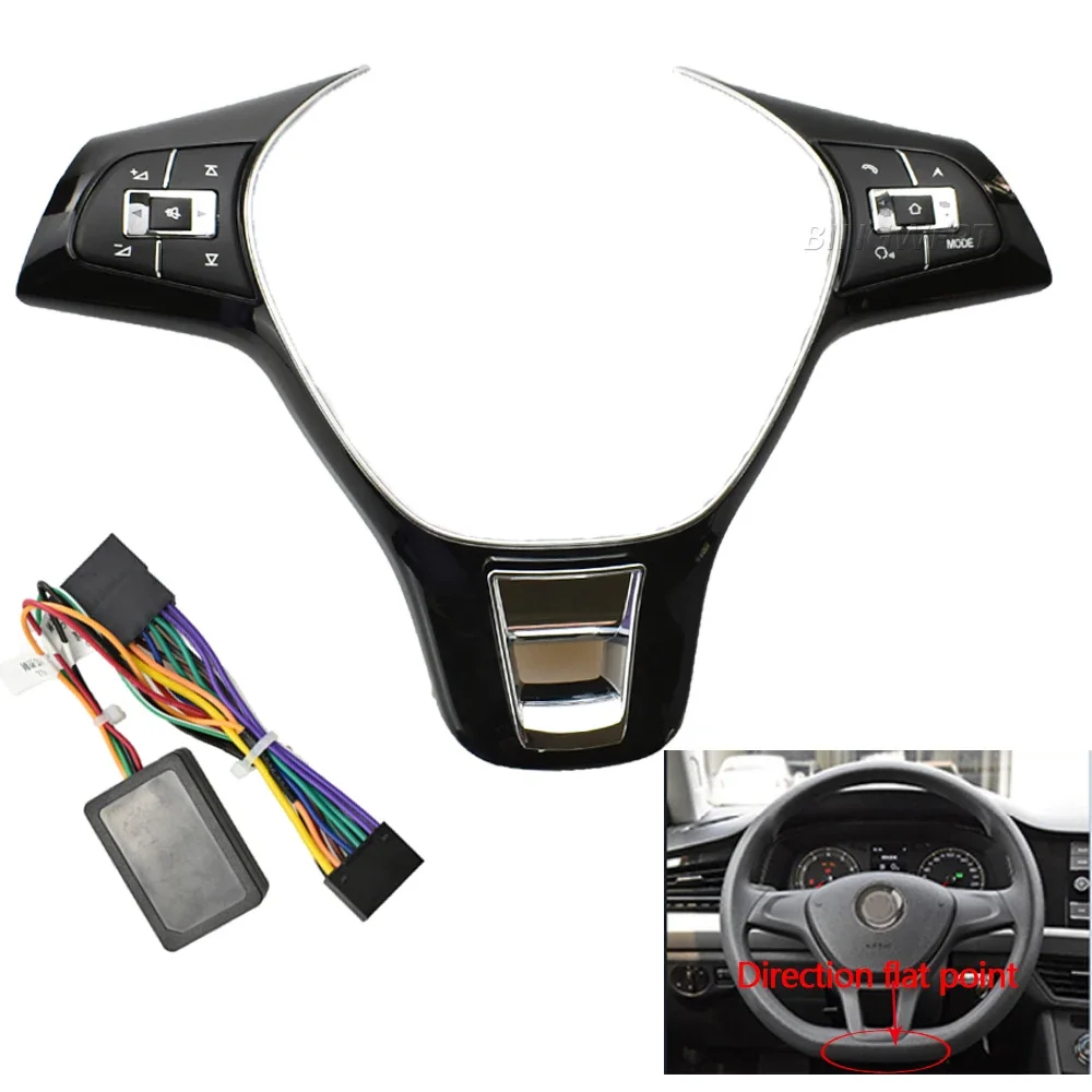 Car Steering Wheel Remote Wireless Control Button for VW Jetta Golf Polo Passat Multi-function Controller Switch hubs Universal wheel steering adapter