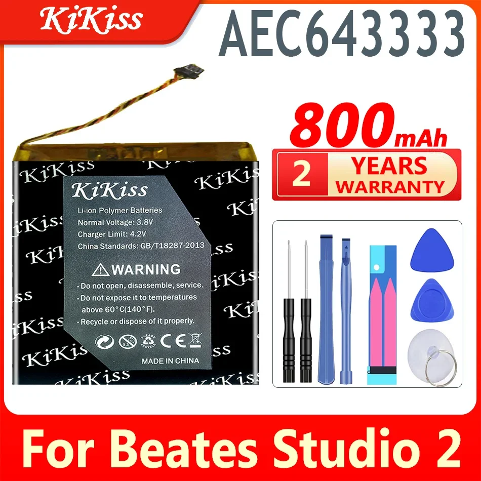 Batteria Kikiss Aec353535 Aec643333 Per Beats Solo 3.0 2 3 Auricolare Bluetooth Wireless Solo2 Solo3 Studio 2 2.0 3.7V Pa-Bt05