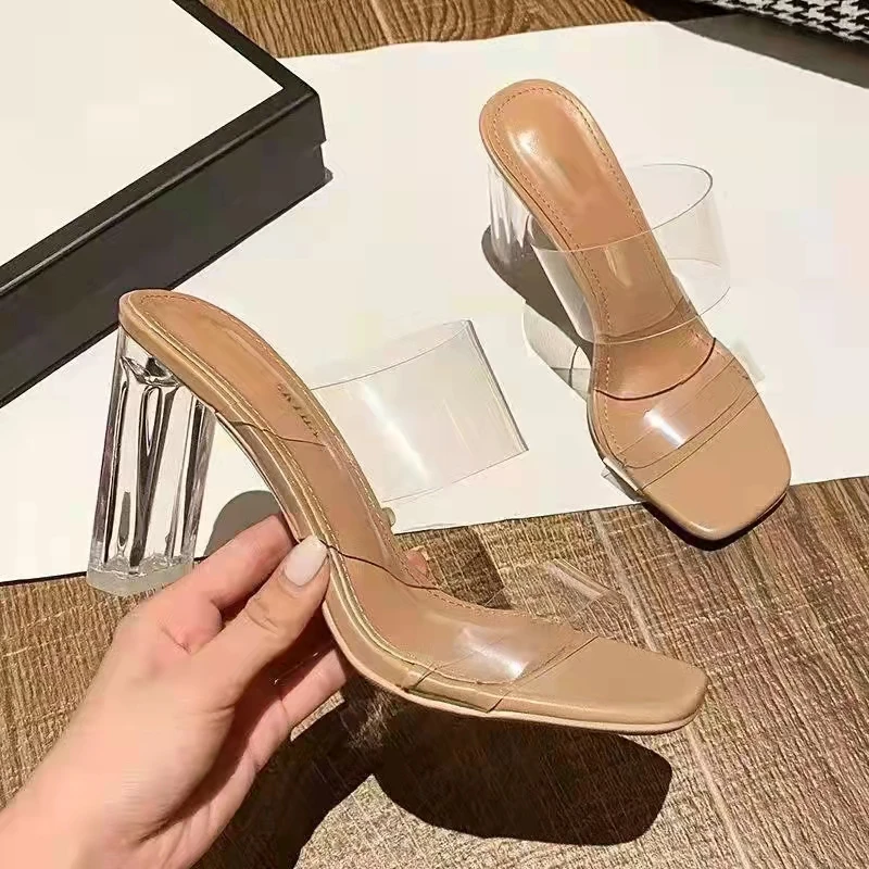 

Мюли женские для танцев на шесте, туфли на высоком каблуке 9 см, пикантные сандалии для шоу вечерние НКИ, клуба, свадьбы, стриптиза, весна-лето