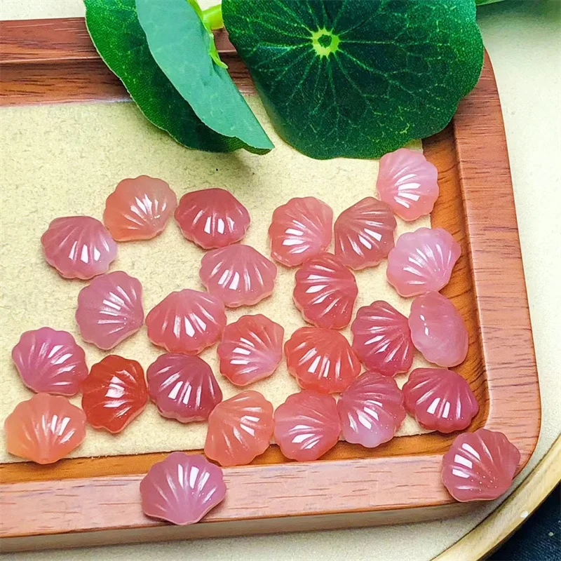 

10 шт. натуральный агат Yanyuan ракушка резьба модный аксессуар для изготовления ювелирных изделий браслет подарок 12 мм
