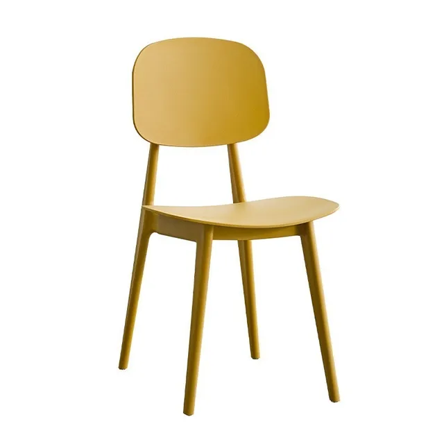 X&D Minimalist Load-bearing Large PP Material Dining Chair Outdoor Leisure Backrest Dining Stool Modern Minimalist Makeup Chairs 5