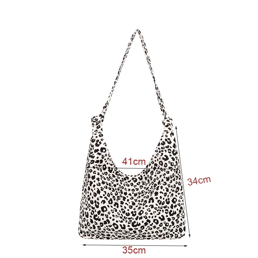 Stuff - Oversized Tote Bag - Black Leopard Print