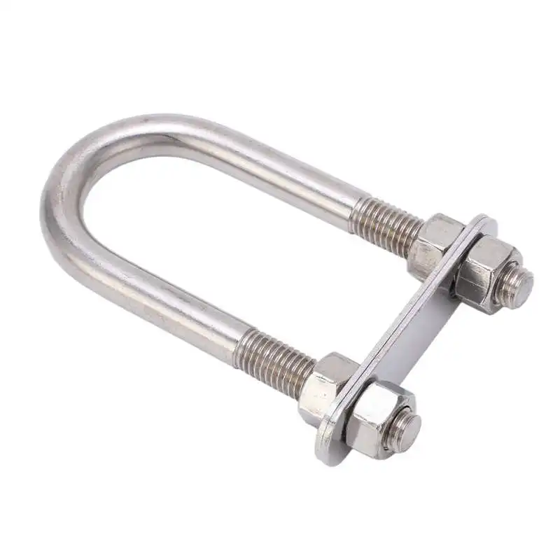 

Marine U Bolt Saltwater Resistant Tie Down U Bolt with Adjustable Screw for Boat Deck