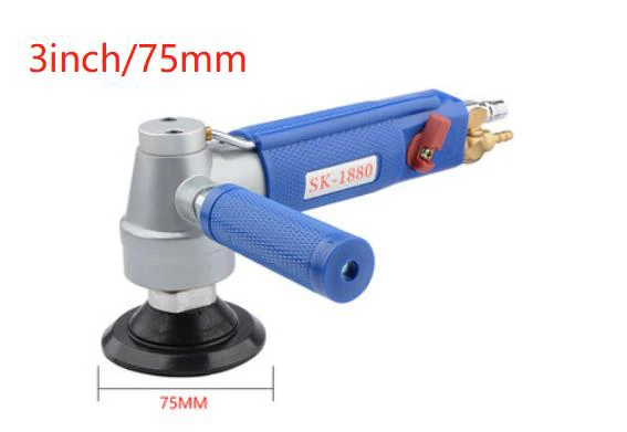 75mm 10mm 3Inch 4Inch Air Pneumatic Water Polishing  Abrasive Sand Paper Polisher Grinder Miller Machine 2inch 3inch mini orbital air sanderpneumatic polishing grinding machine air tools buffer dual action orbital polisher for car