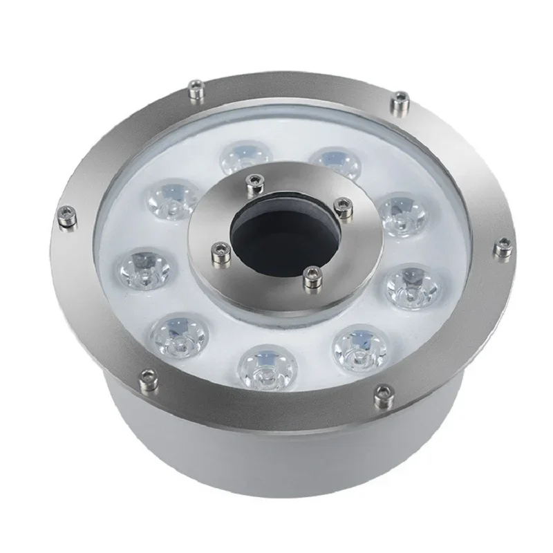 Description Picture 3 of item18W RGB LED Fountain Light IP68Waterproof 12V 6W 9W 15W Floor Waterproof Lamp Hot Spring Light 12W Underwater Light Spill Lamp
