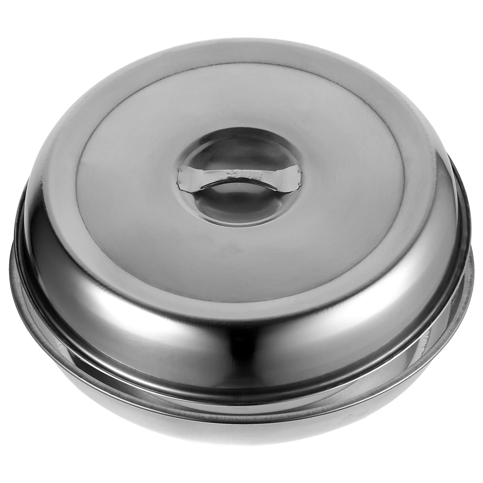 

22/24/26/28cm Stainless Steel Steak Covers Oilproof Teppanyaki Dish Lid Food Cover Kitchen Cooking Tools