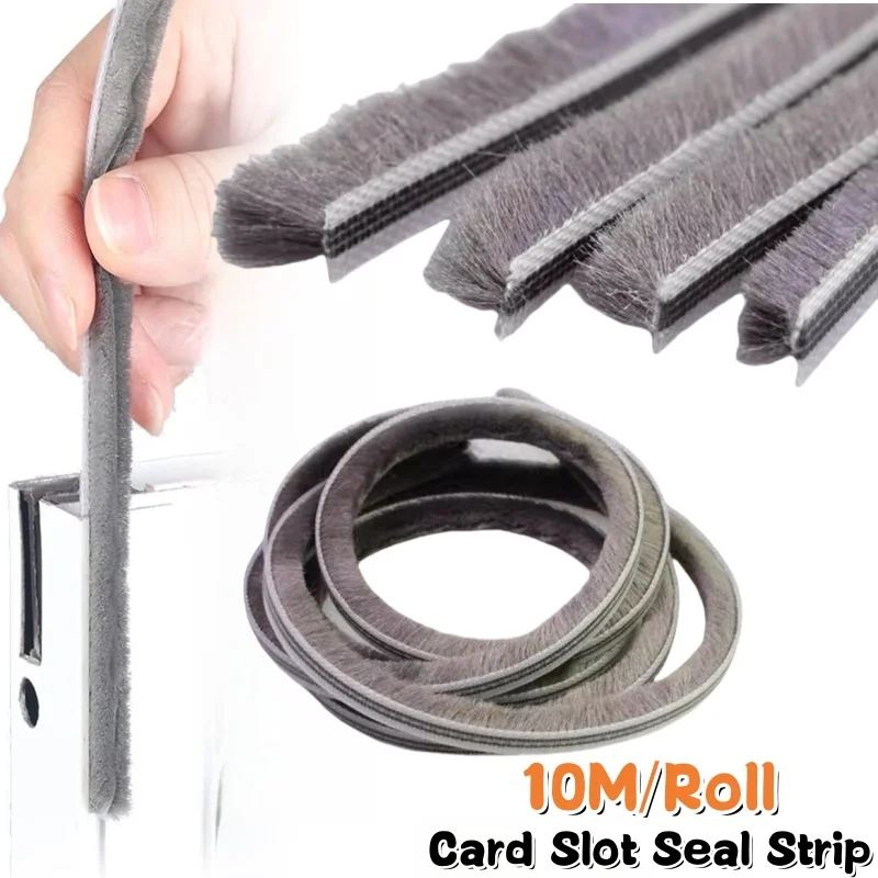 10m Roll Draught Excluder Brush Seal Strip for Sliding Windows and Doors