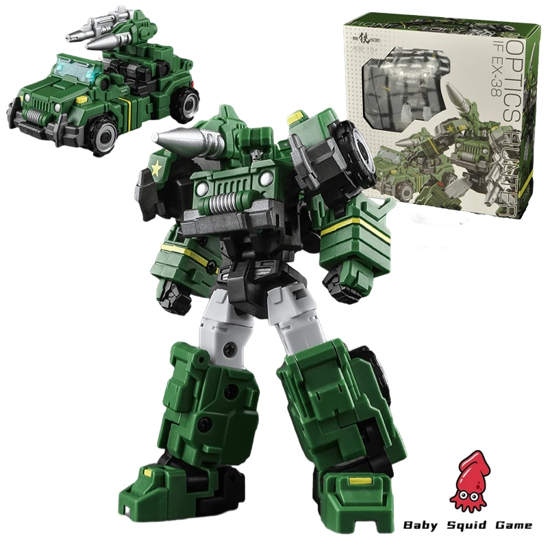 

Original Stock IronFactory EX-38 Optics Hunter Small Proportion Deformation Toy Action Figure Model Toy Collection Hobby Gift