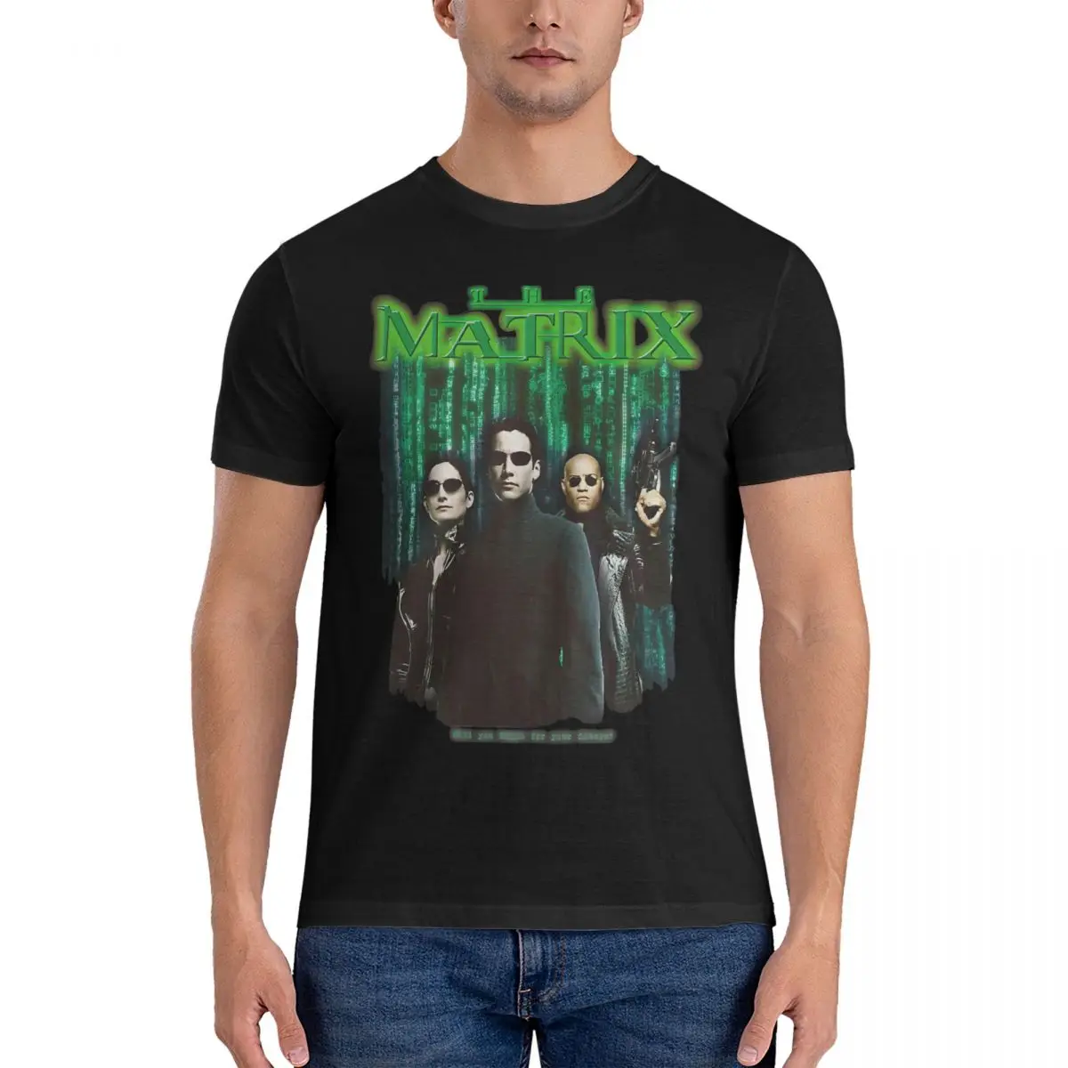 Magliette Da Uomo Bootleg The Matrix Neo Film Morpheus Cool Tee Shirt Manica Corta Girocollo T-Shirt Cotone Abbigliamento Estivo