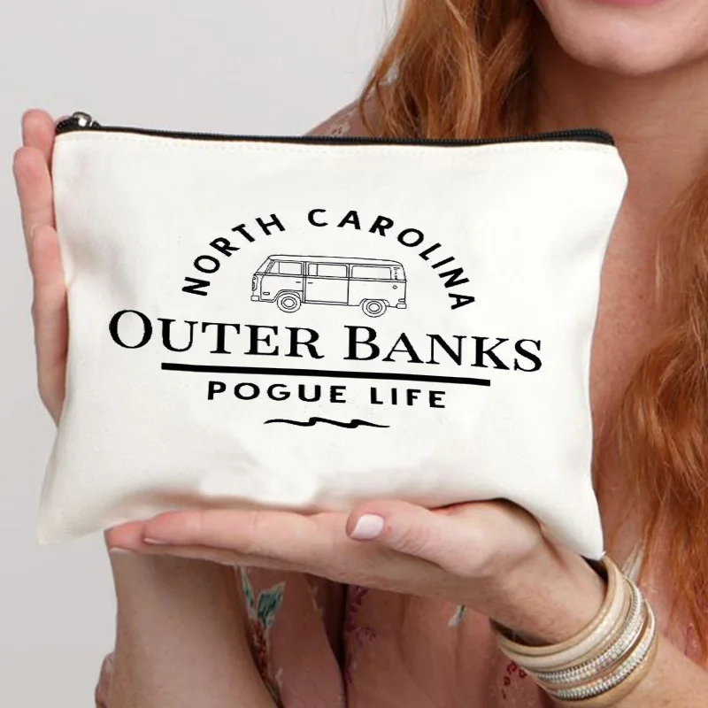 Outer Banks Pouge Life Cosmetic Bag Netflix Gift for Women Make Up Bag Travel Cosmetic Organizer Toiletry Bag Pencil Case 2