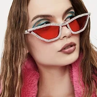 1PC Rhinestone Sunglasses Party Glasses Cat eye Sunglasses Cat eye Glasses Eyewear for Women Men Bar sunglasses - Image 2