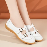 Sandales d'Été Confortables pour Femme, Chaussures Rondes Creuses, Parka, Semelle de Plage Souple 6
