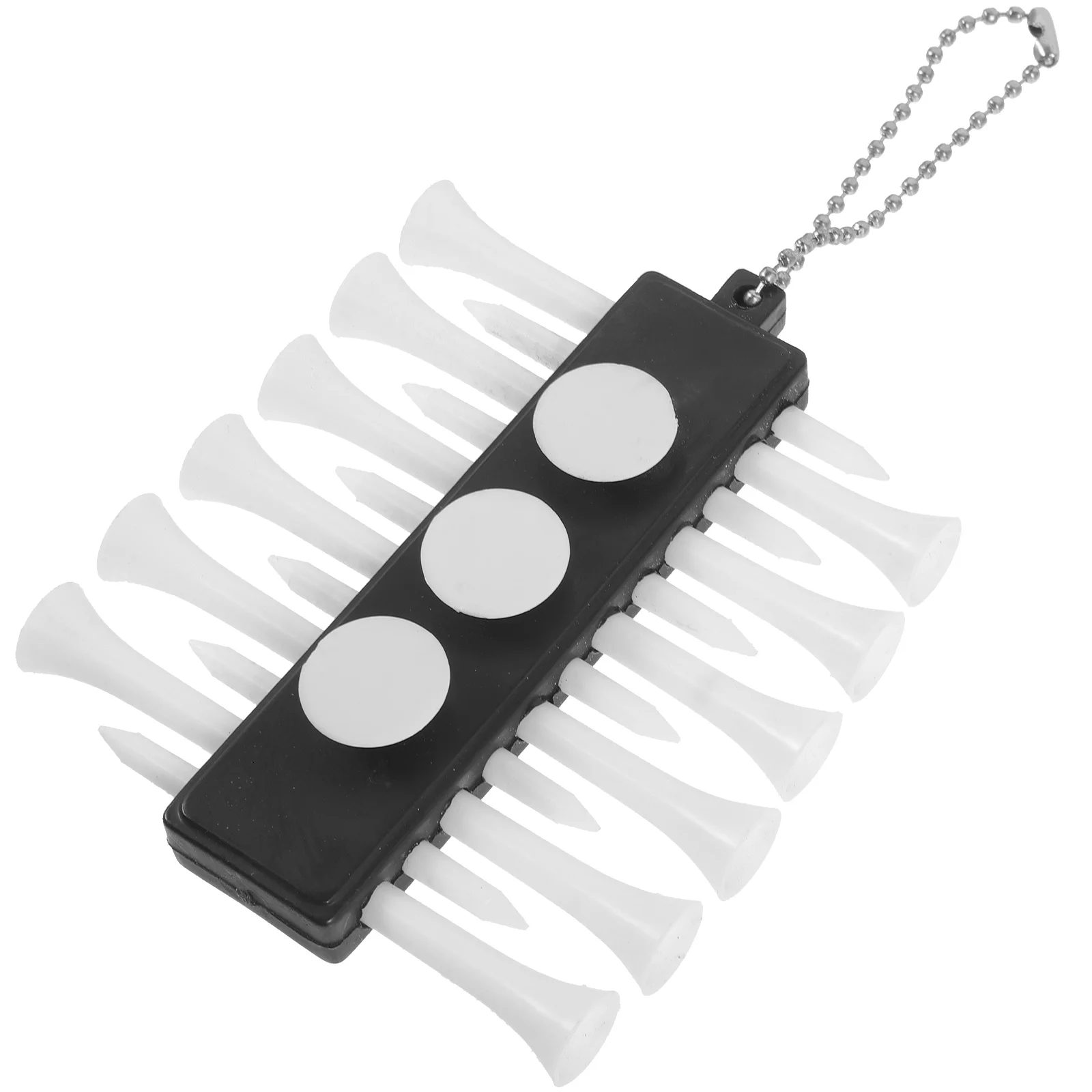 

Golf Spike Seat Plastic Ball Tee Carrier Position Mark Pendant Set (white) Golfs Tees Holder Golfing Supplies Accessories