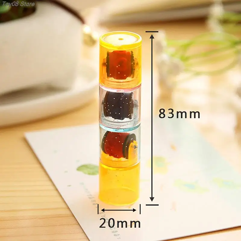 Mini Ink Stamp Roller Seal 3pcs/set Fun Kids Toy DIY Supplies self ink stamps
