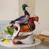 Simulation 3D Printed Animal Pillow Lifelike Parrot Goose Duck Pigeon Pheasant Cock Stuffed Doll Cute Cushion Toys Home Decor 4