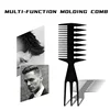 Big Teeth Double Side Tooth Combs Fish Bone Shape Hair Brush Barber Hair Dyeing Cutting Coloring Brush Man Hair Styling Tool 1