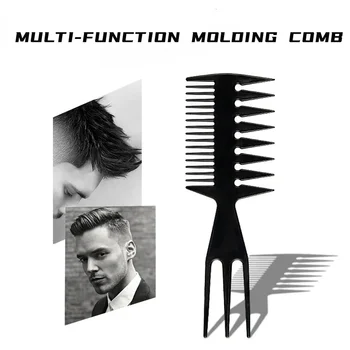 Big Teeth Double Side Tooth Combs Fish Bone Shape Hair Brush Barber Hair Dyeing Cutting Coloring Brush Man Hair Styling Tool 1