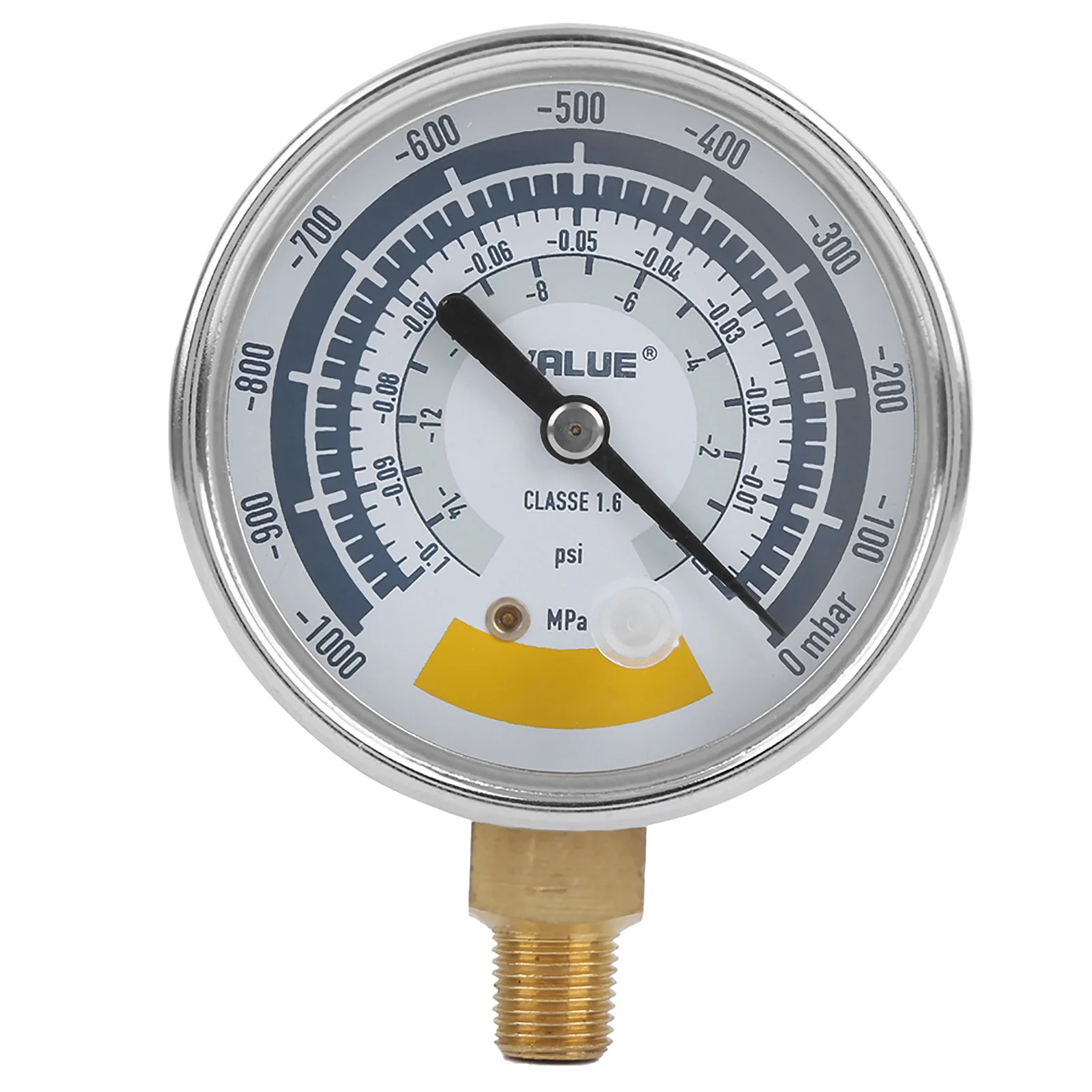 0-14psi Pressure Gauge Vacuum Gauge Pressure Accurate Instrument for Vacuum Pump 0-14psi NPT 1/8in Connector pressure vacuum gauge