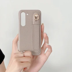 Luxury Leather Litchi Skin Cardholder Case - PU Fashion Cover - Note 20 Plus (Grey)