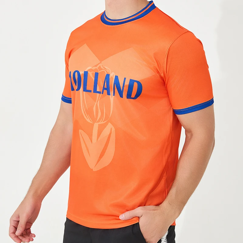 Men Soccer Jersey Netherlands Profession European Cup Holland Football Shirt American Football Jersey
