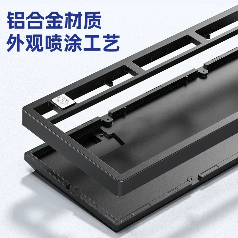 Leobog 유선 키보드 키트, 알루미늄 합금, 게이밍 핫 스왑, RGB 가스켓, USB 맞춤형, 사무실 데스크탑 선물, Hi75