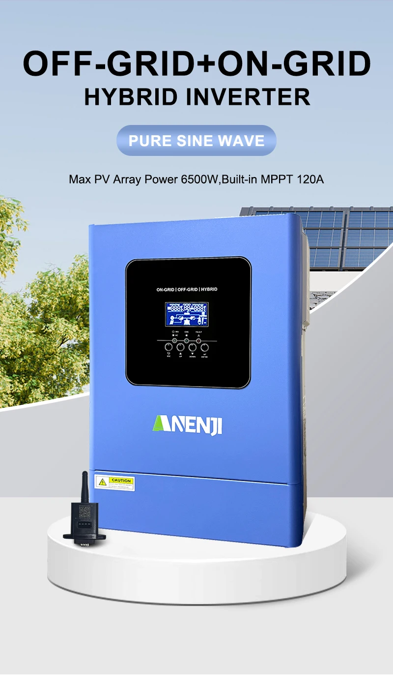 6.2KW parallel solar inverter pure sine off grid+grid connected solar inverter C