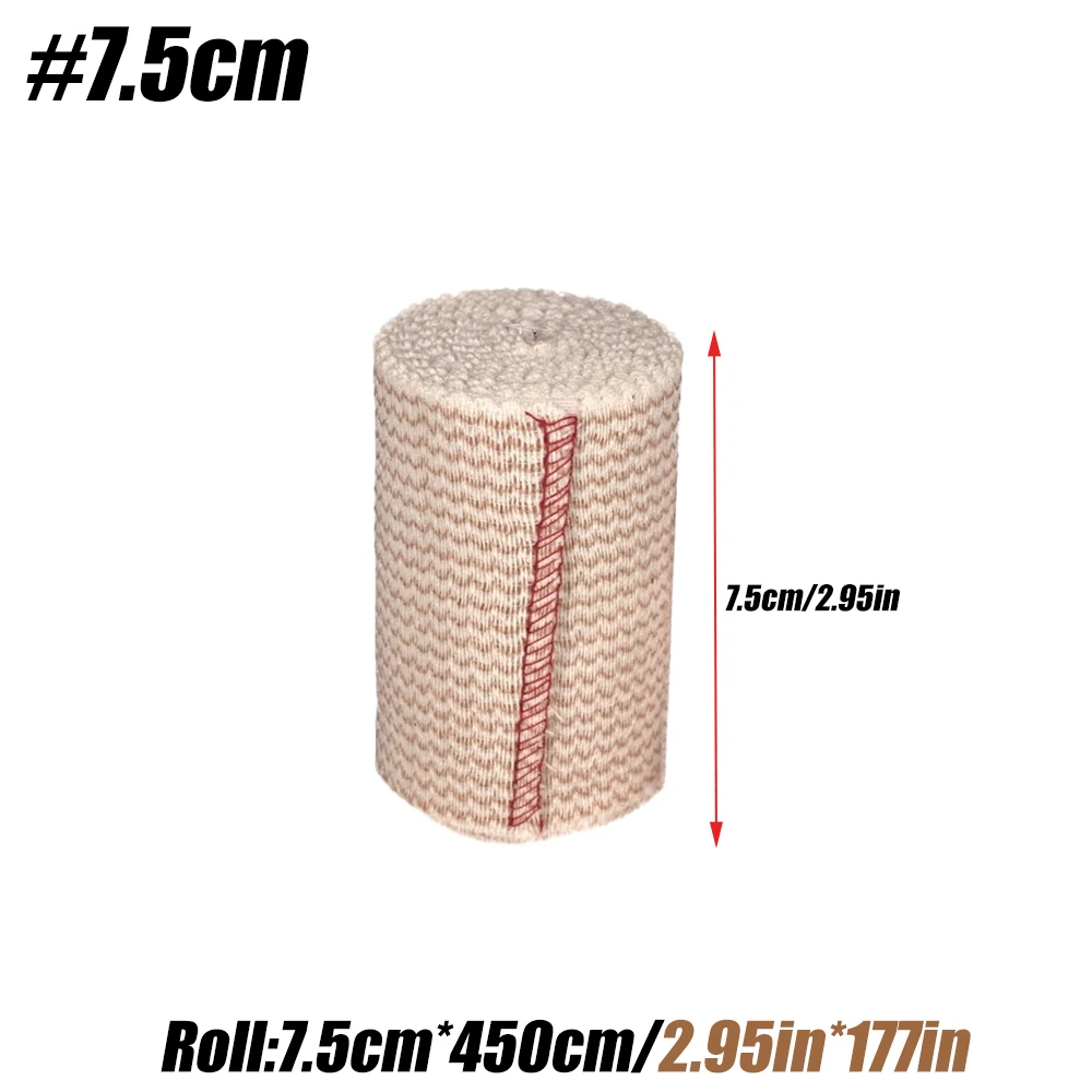 1 لفة ضمادة مرنة ممتازة، غلاف ضمادة ضغط خالي من ال...