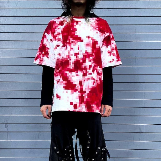 Maglietta Gotica Oversize Harajuku – Strada Punk Manica Corta Unisex Stampata