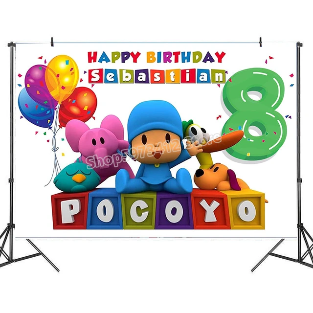 Pocoyo e sua turma festa de aniversário personagens  desenho  infantil assistir online kids animação imagem sem fundo png