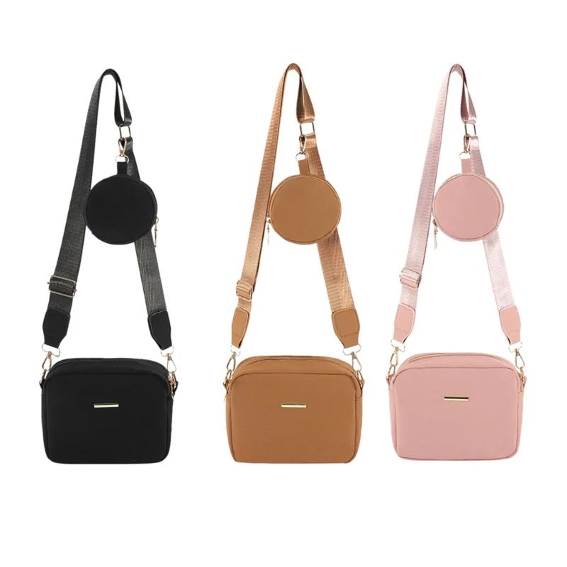 

E74B Practical Crossbody Bags PU Leather Shoulder Bag with Coin Purse Adjustable Strap for Enhancing Your Look